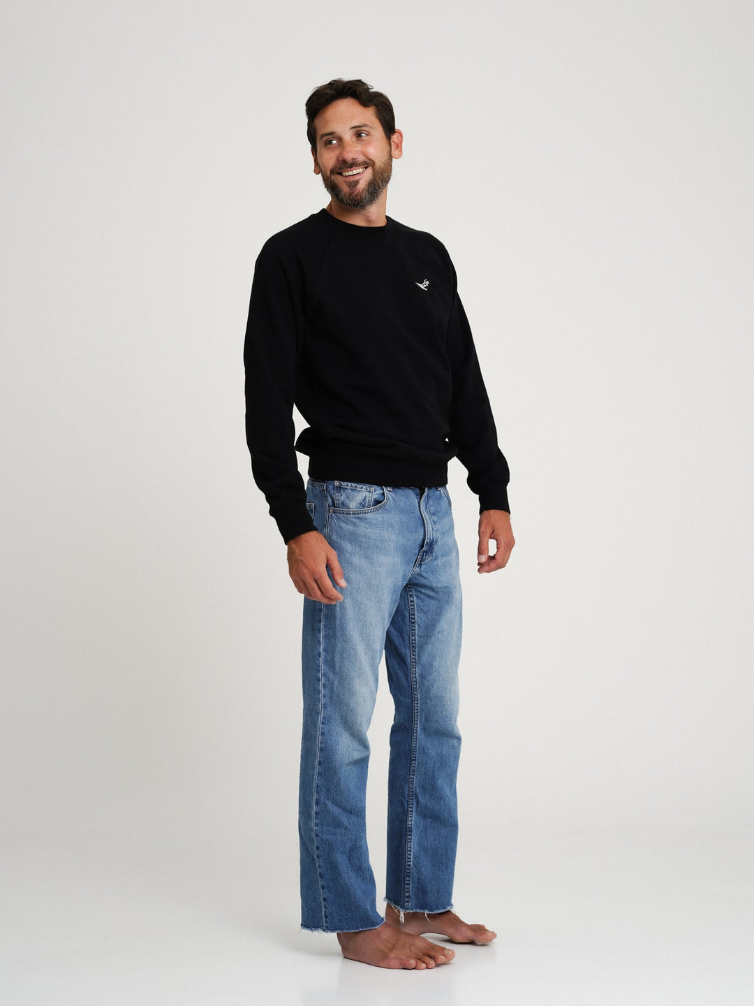 Lift Sweatshirt - Black & Ecru
