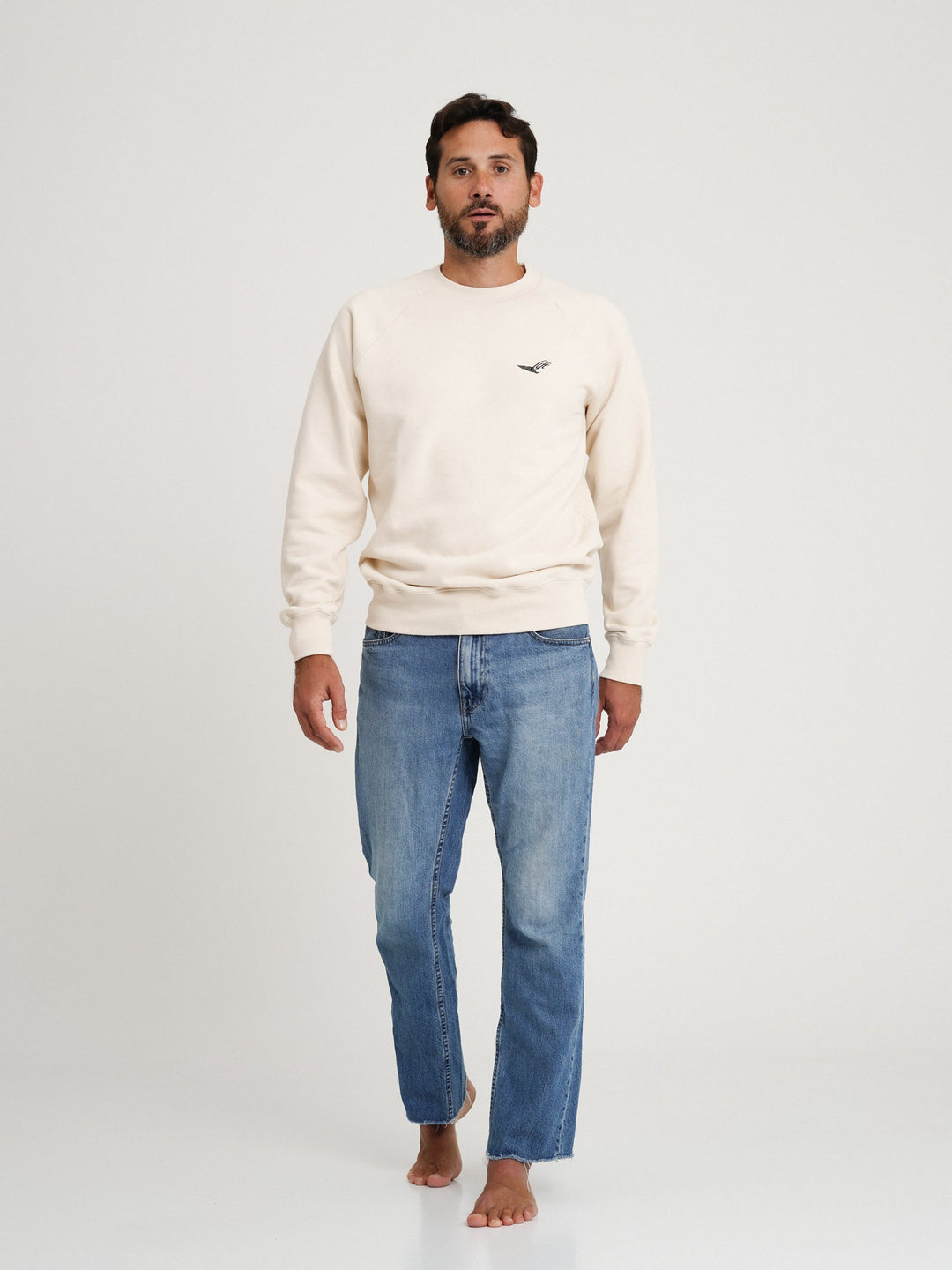 Lift Sweatshirt - Black & Ecru