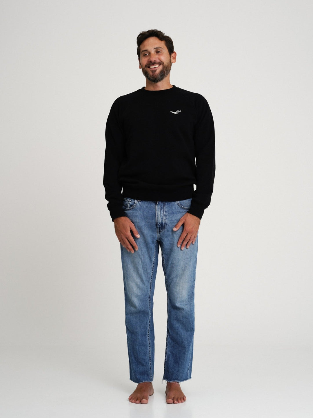 Lift Sweatshirt - Black & Ecru - Kelowna e - Foil Adventures